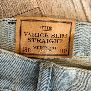 Polo Ralph Lauren Mens Blue Varick Slim Fit Straight Jeans Size 40x30 NWT